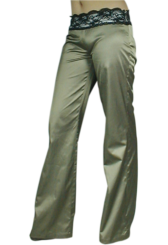 Bronze Sexy Low-Rise Flare Pants