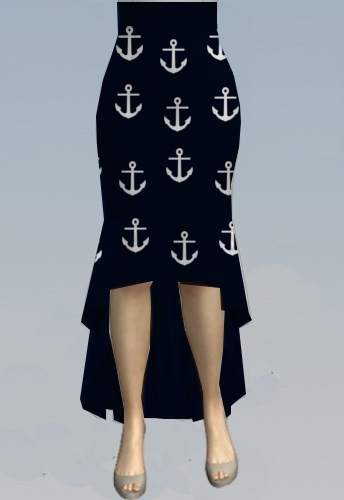 Small Anchor Sailer Girl Skirt