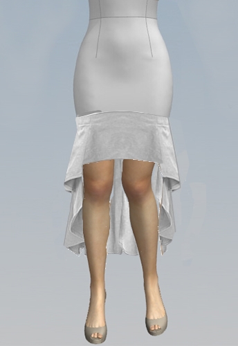 Short High Low Skirt
