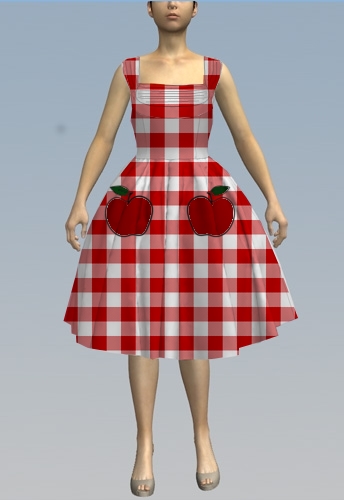 Apple Picnic Dress