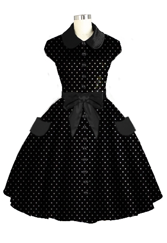 Retro Peter Pan Collar Dress