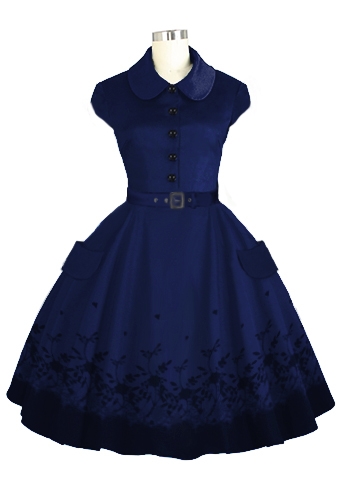 1950s Peter-Pan Collar Dress
