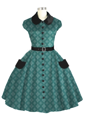 1950s Peter-Pan Collar Dress