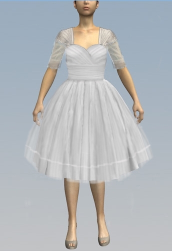 1950's Ruched Dress