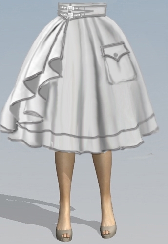 Steampunk Full Skirt