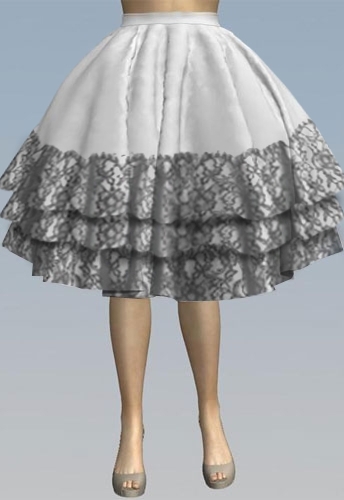 Lace Cup Cake Skirt 1