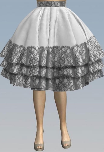 Lace Cup Cake Skirt 3