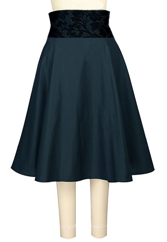 Vintage Lace Waist Skirt