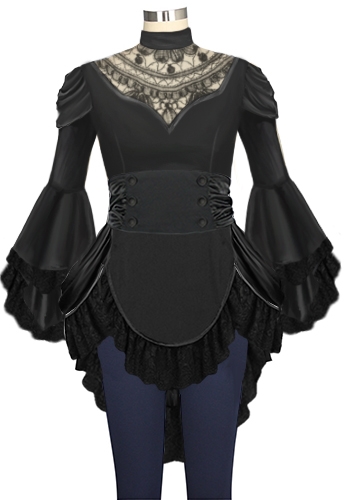 Goth Lace Top