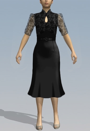 Retro 1940s Dress