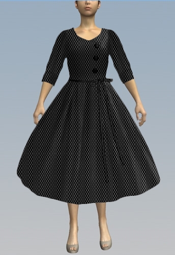 Retro 1950s Dress