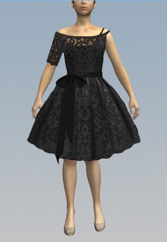 Retro 1950s Lace Dress