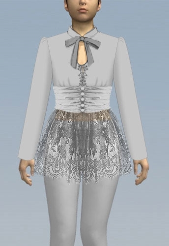 lace and ribbon light jacket