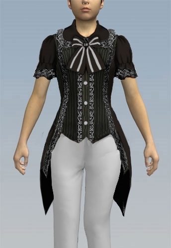 gothic lolita tailed blouse