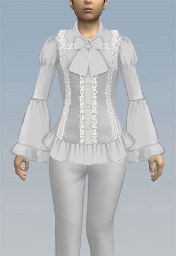 bell sleeved lolita blouse