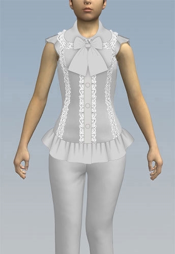 sleeveless lolita blouse