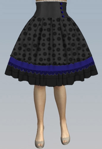 trimmed skirt