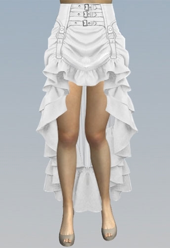 triple belted steampunk skirt