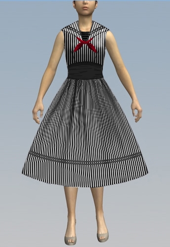 Retro Sailor Dress