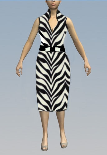 zebra wiggle dress