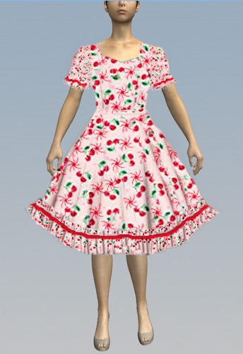 Cherry Candy Swirls dress