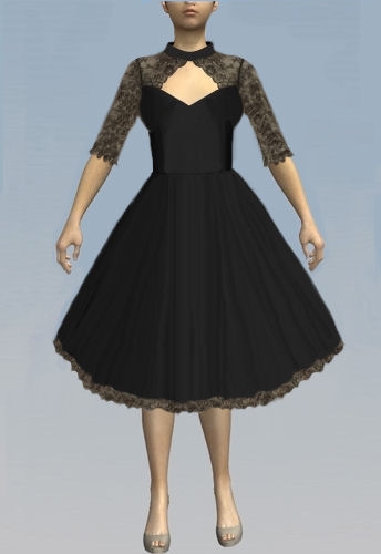 Gothic lace dress dress