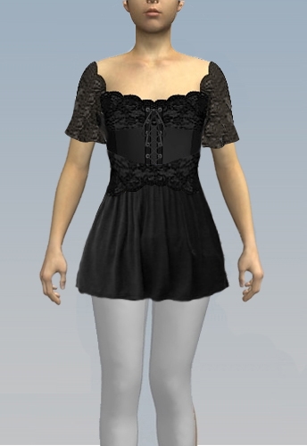 Goth Lace Top