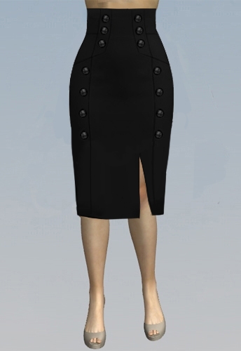 Skirt with higher waist
