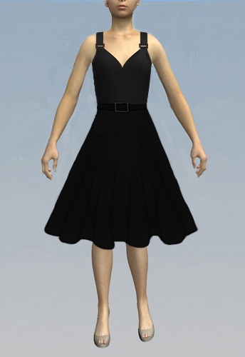 deep cut bust dress