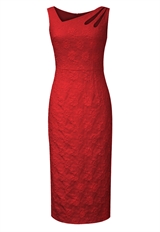 Embossed Jacquard Cut-out Dress