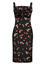 Pleated Wiggle Dress