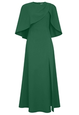 Cupro Cape Dress