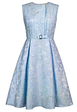 Embossed Jacquard Dress