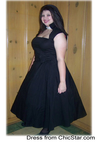 Retro Bow Pleat Dress