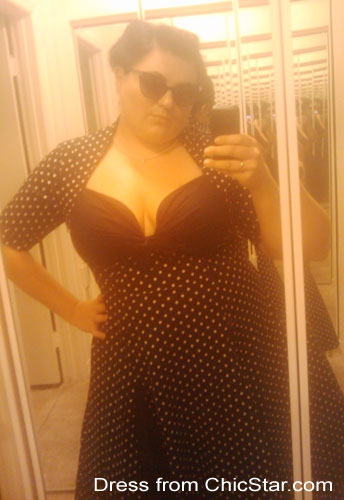 Retro Polka-Dot Swing Dress