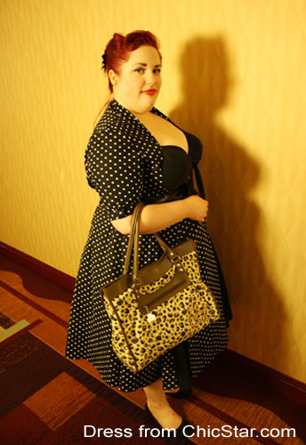 Retro Polka-Dot Swing Dress