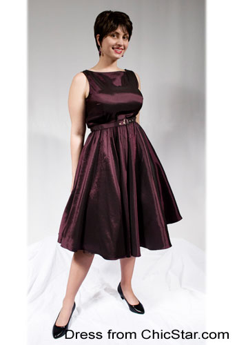 Satin Sleeveless Belted Dress