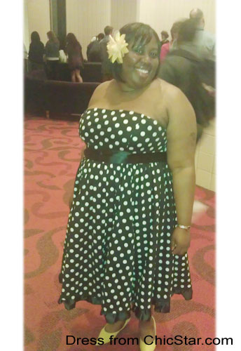 Bowknot Polka-dot Dress