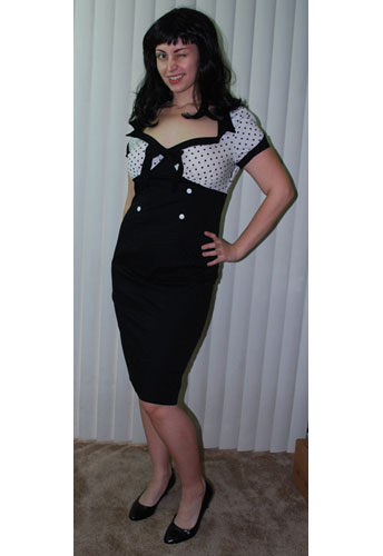 Polka-dot Pencil Dress