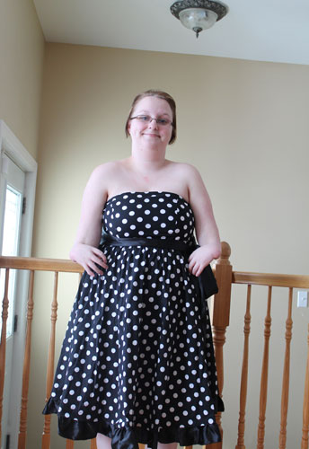 Bowknot Polka-dot Dress