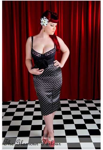 Sexy Polka Dot High-Waist Pencil Skirt