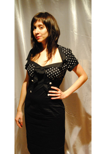 Polka-dot Pencil Dress