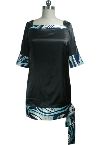 Tie Hem Reversible Tunic Dress