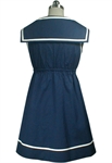 Bow Tie Sailor Mini Dress Tunic Top