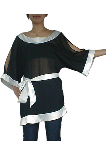 Asymmetrical Kimono Tunic Top