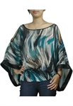 Off-Shoulder Kimono Style Chiffon Top