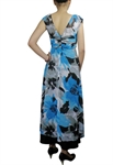 Chiffon Ruched Maxi Dress