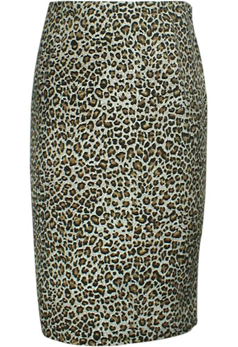 Leopard Pencil Skirt