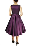 Satin Sleeveless Belted Dress