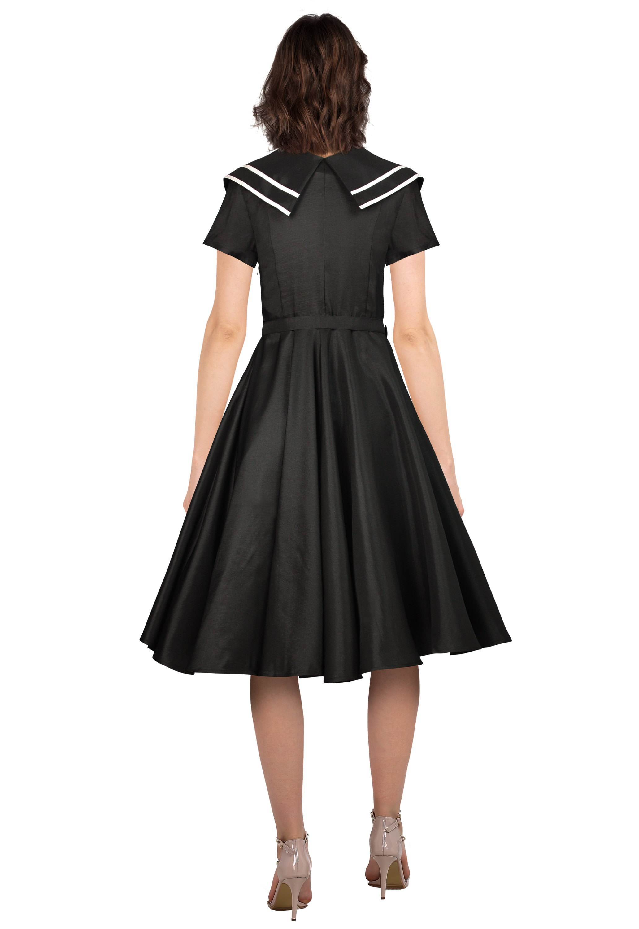 Vintage Sailor Flared Dress